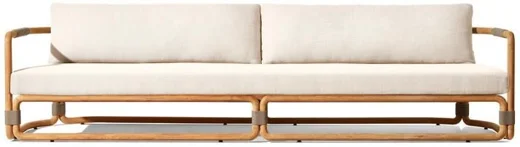 LG583-4 Teak Outdoor Three-Seater sofa