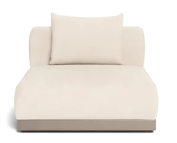 LG592-1 Aluminum Outdoor Single-Seater Sofa