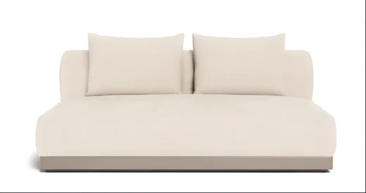 LG592-2 Aluminum Outdoor 2-Seater Sofa