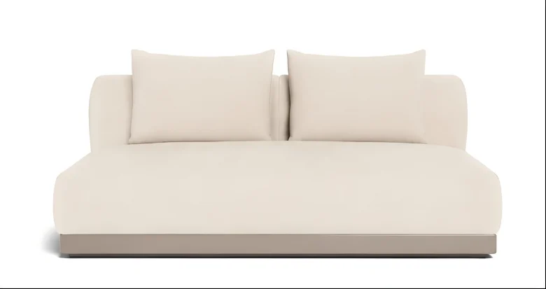 LG592-2 Aluminum Outdoor 2-Seater Sofa
