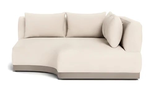 LG592-4 Aluminum Outdoor Corner Sofa
