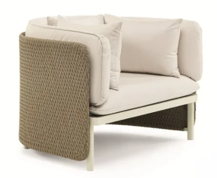 LG60-03 Wicker-Style Outdoor Single Sofa