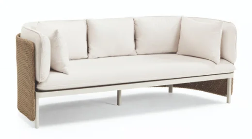 LG60-04 Wicker-Style Outdoor Three-Seater Sofa