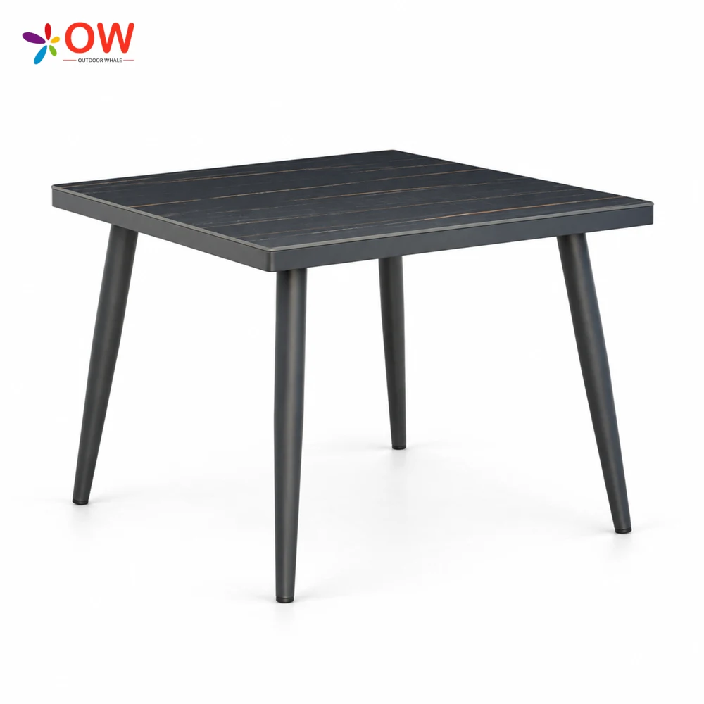 LG610-3 Square table with flat-laid 5 mm HPL top