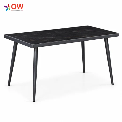LG615-2 Rectangular table with flat-laid 5 mm HPL top