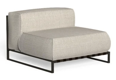 LG66-04 Aluminum Outdoor Armless sofa