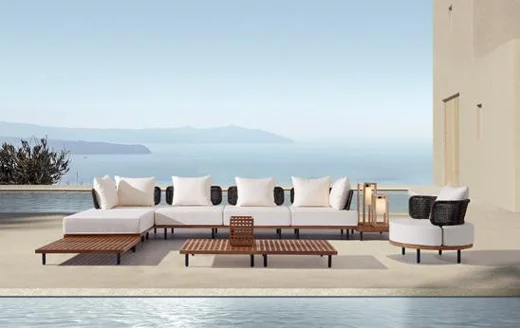 LG75-01 Wicker-Style Outdoor Single Sofa