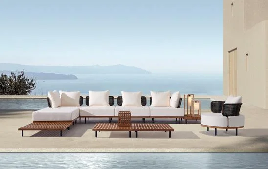 LG75-01 Wicker-Style Outdoor Single Sofa