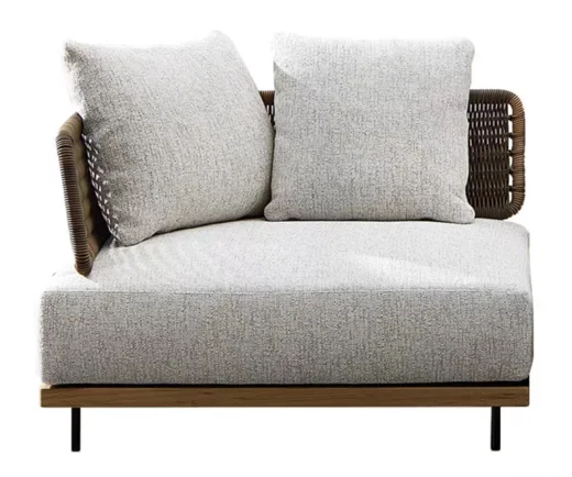 LG75-02 Wicker-Style Outdoor Corner sofa