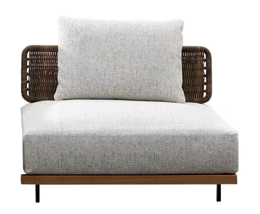 LG75-03 Wicker-Style Outdoor Single Sofa