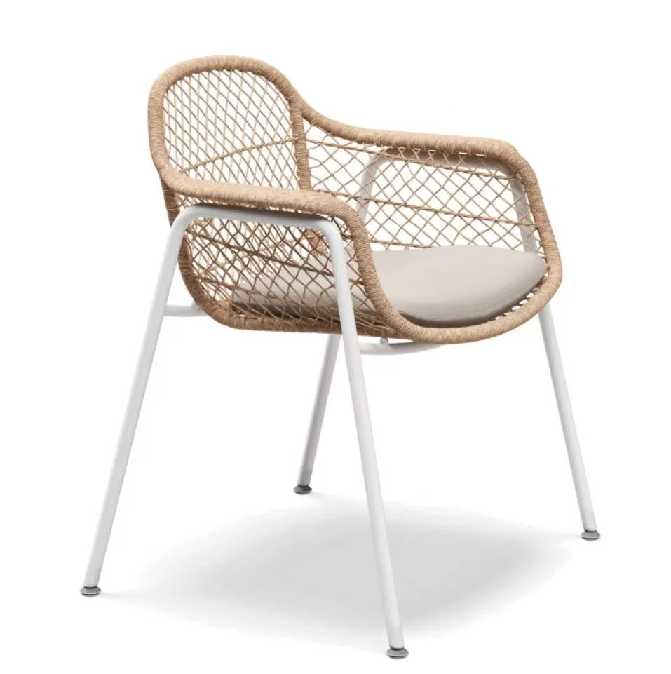 LG79-06 Rope-Woven Outdoor Dining Chair