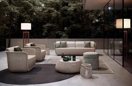 LG99-01 Rope-Woven Outdoor Single Sofa