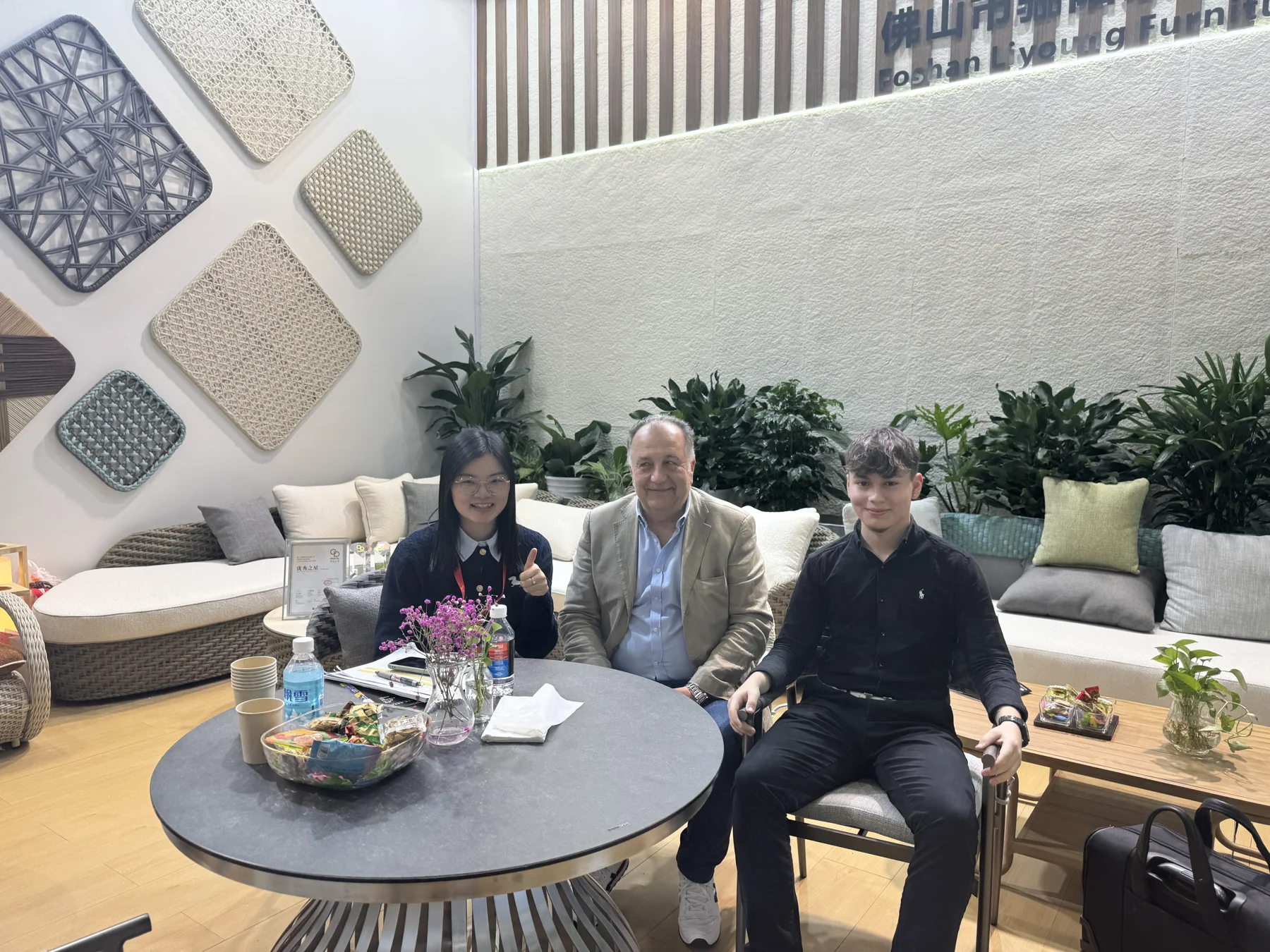 Furniture showroom meeting